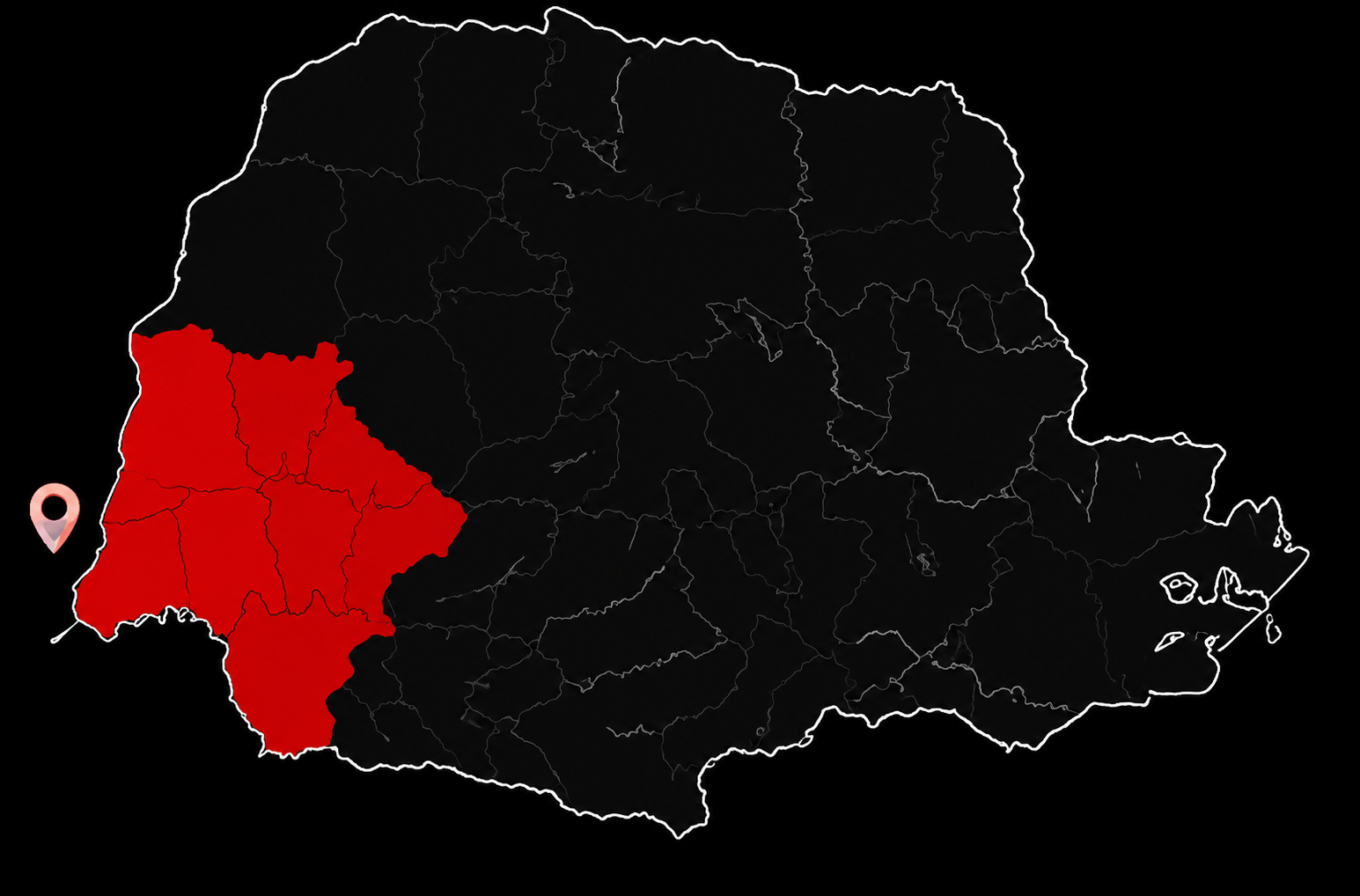 Área de atuação - Oeste do Paraná